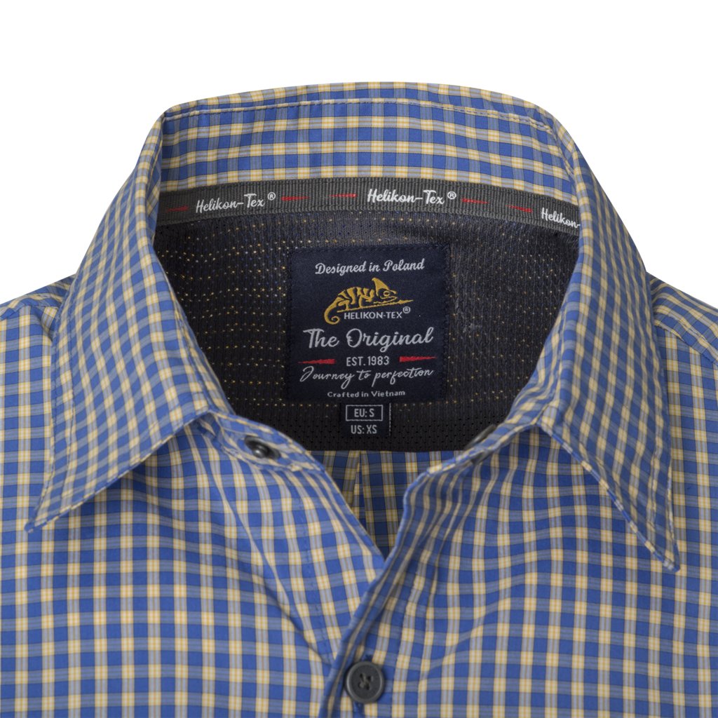 Covert Concealed Carry Short Sleeve Shirt - Dirt Red Checkered — Helikon-Tex