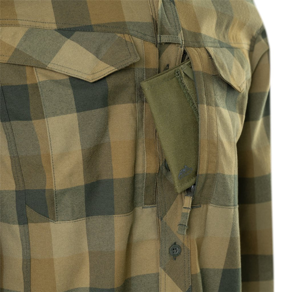 Defender Mk2 Shirt - Dark Ochre Plaid — Helikon-Tex
