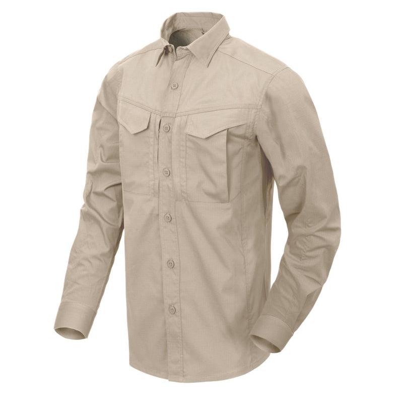 DEFENDER Mk2 Shirt long sleeve® - PolyCotton Ripstop - Khaki
