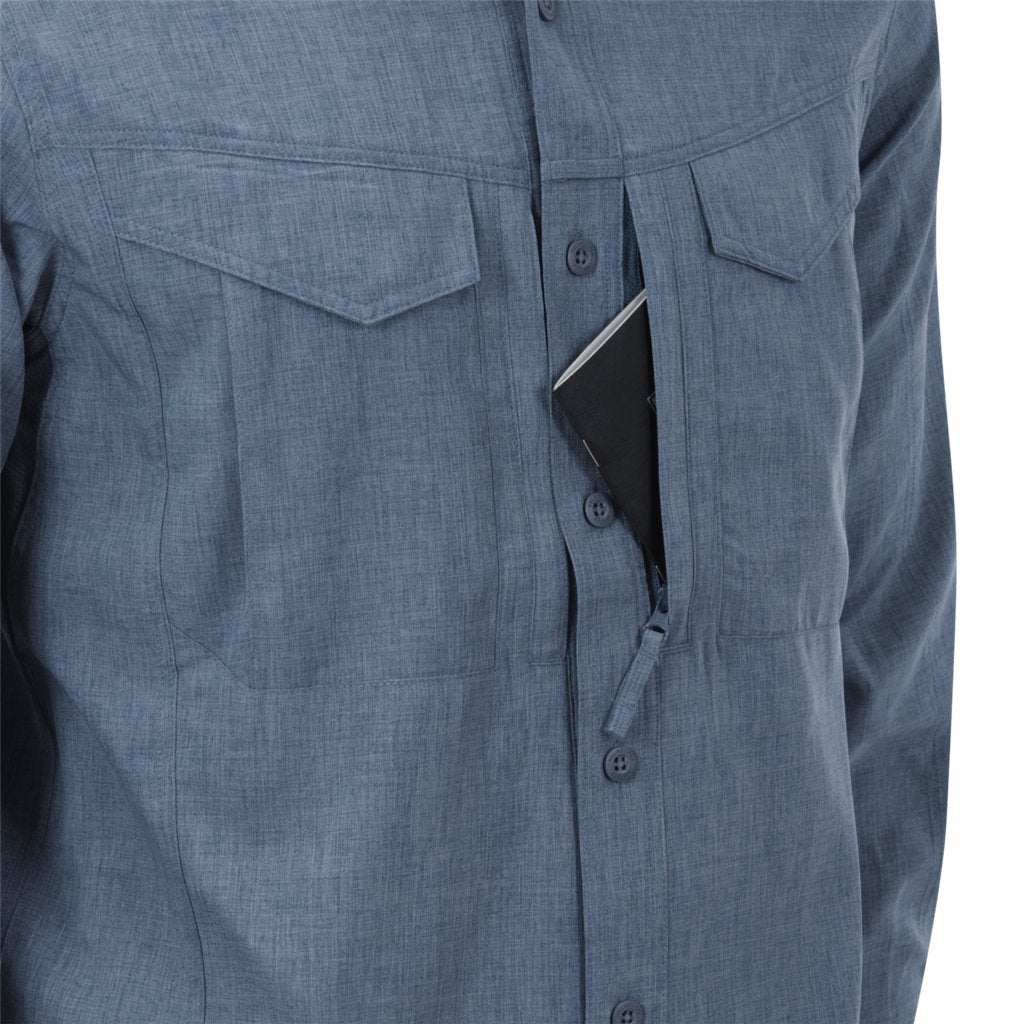 DEFENDER Mk2 Gentleman Shirt®  - Melange Blue — Helikon-Tex