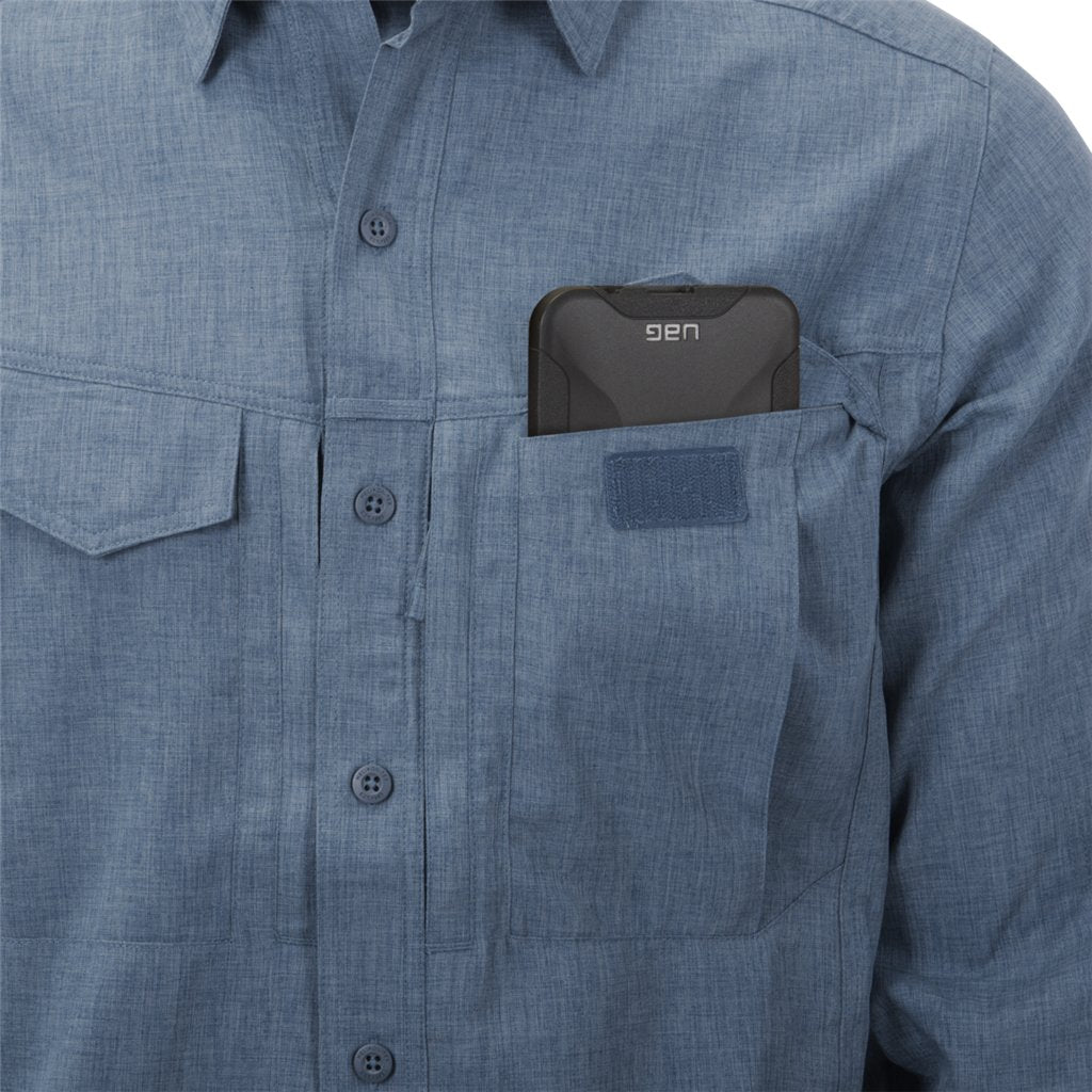 DEFENDER Mk2 Gentleman Shirt®  - Melange Blue — Helikon-Tex