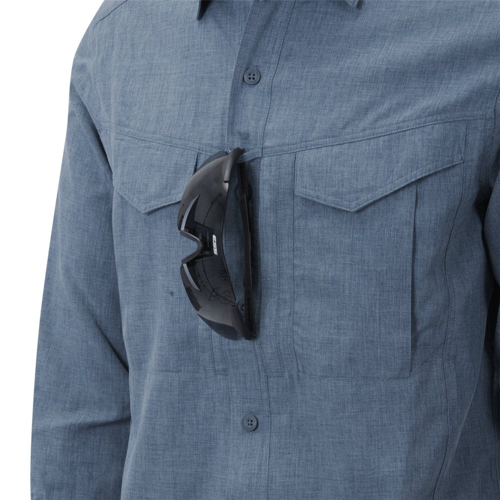 DEFENDER Mk2 Gentleman Shirt®  - Melange Light Blue — Helikon-Tex