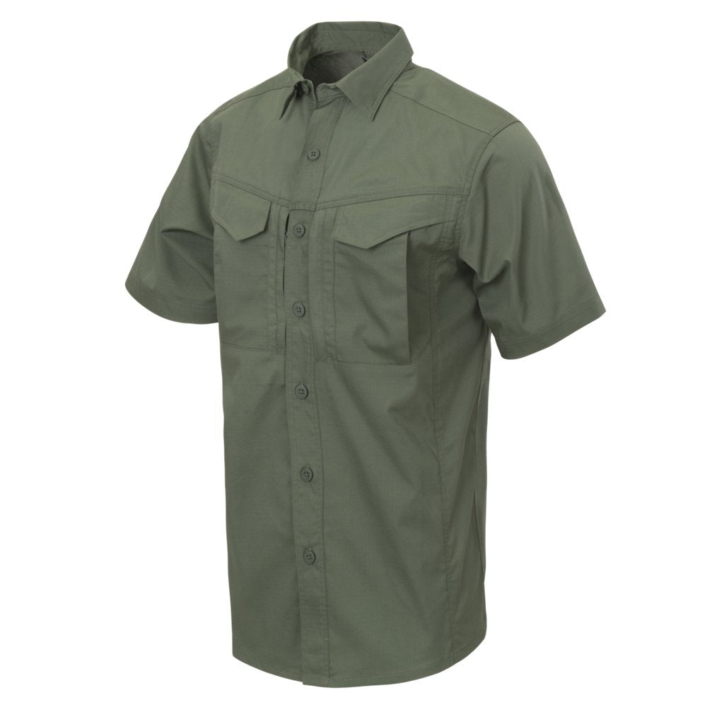DEFENDER Mk2 Shirt short sleeve® - PolyCotton Ripstop - Olive Green — Helikon-Tex