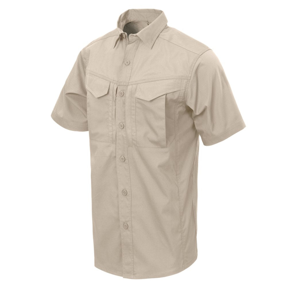 DEFENDER Mk2 Shirt short sleeve® - PolyCotton Ripstop - Khaki — Helikon-Tex