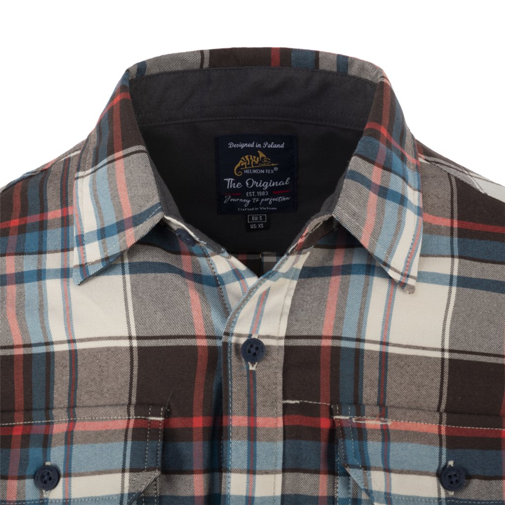 GreyMan Shirt - Moss Green Checkered — Helikon-Tex