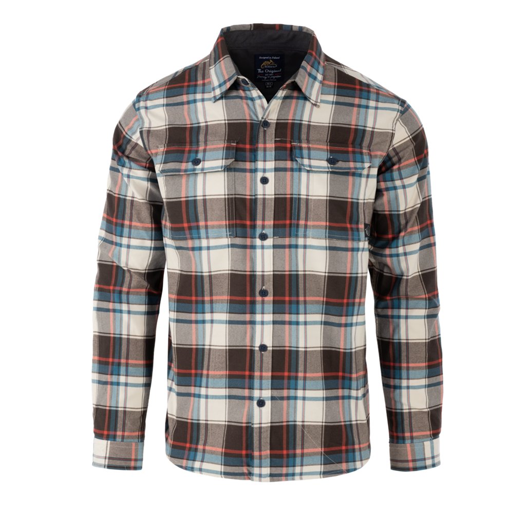 GreyMan Shirt - Moss Green Checkered — Helikon-Tex