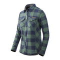 Marigold Woman's Shirt - Moss Green Checkered — Helikon-Tex