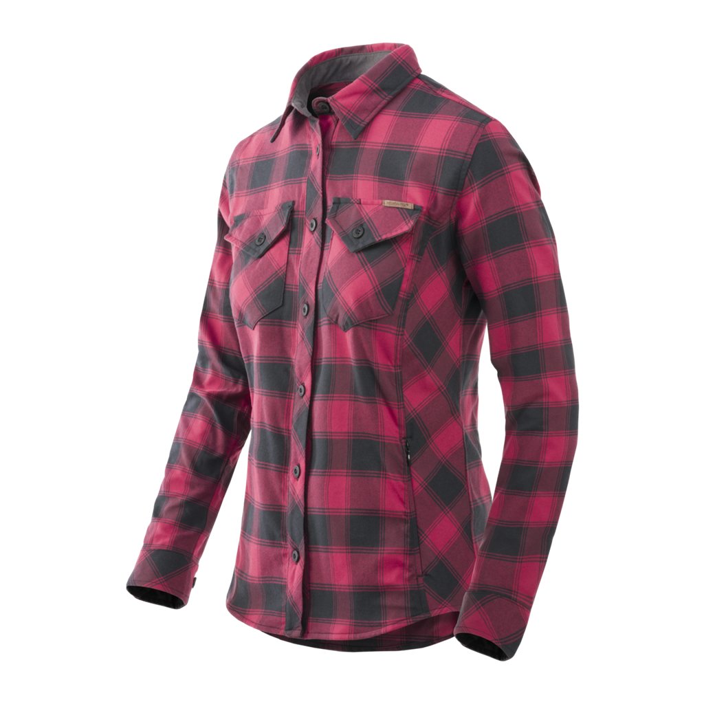 Marigold Woman's Shirt - Coral Crimson Checkered — Helikon-Tex