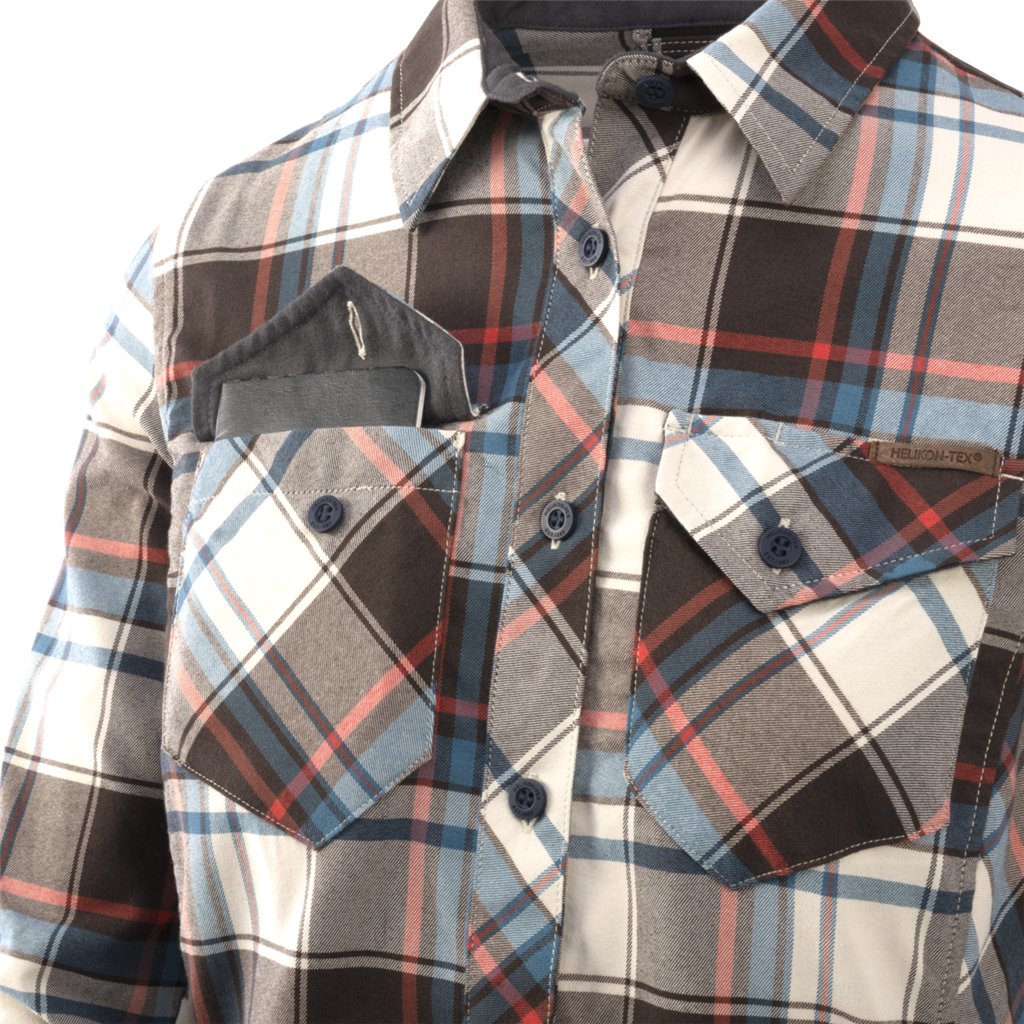 Marigold Woman's Shirt - Coral Crimson Checkered — Helikon-Tex