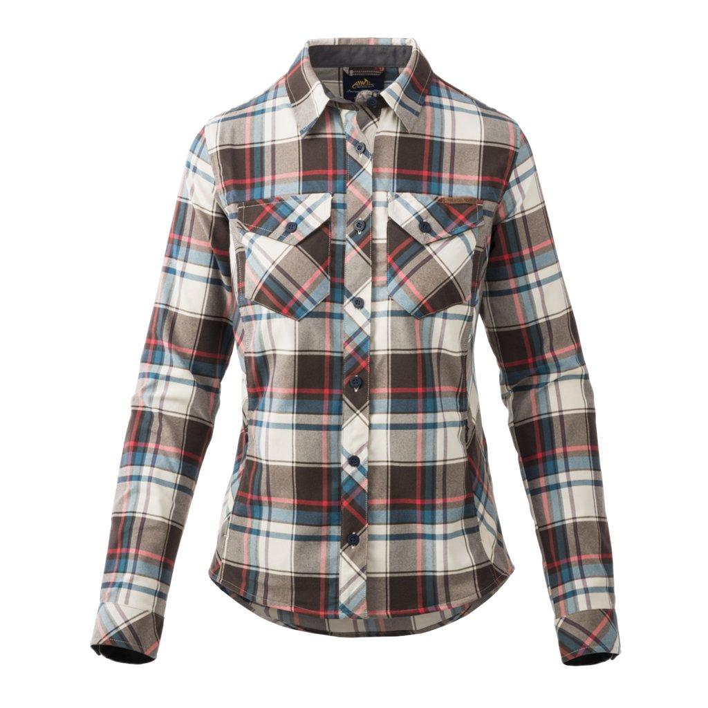 Marigold Woman's Shirt - True Grey Checkered — Helikon-Tex