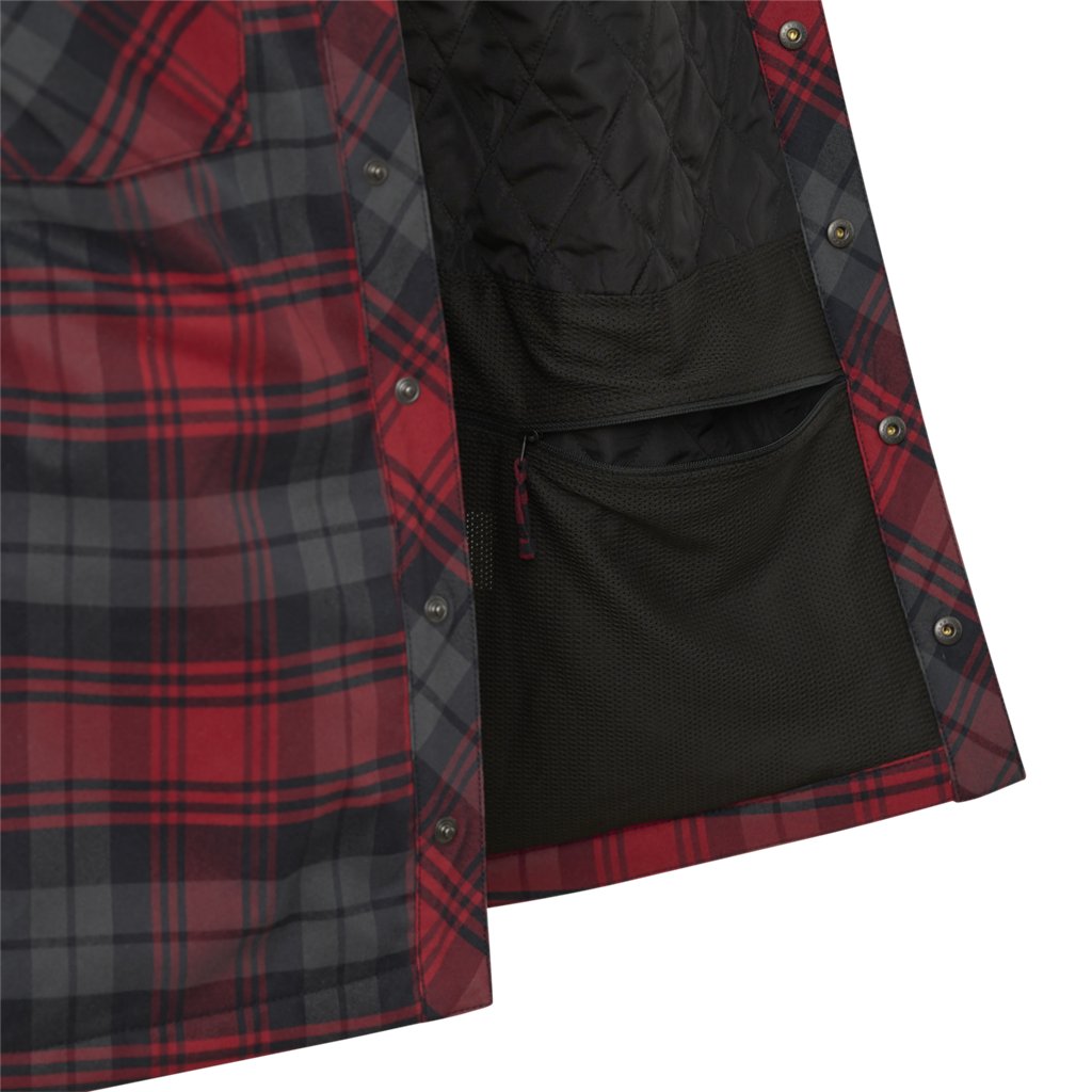 Winter Warden Shirt - Slate Crimson Plaid — Helikon-Tex