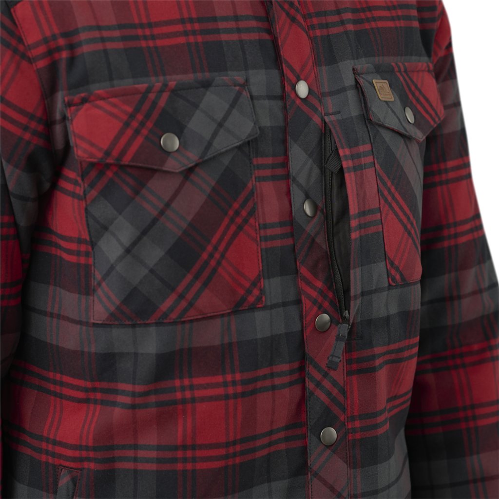 Winter Warden Shirt - Slate Crimson Plaid — Helikon-Tex