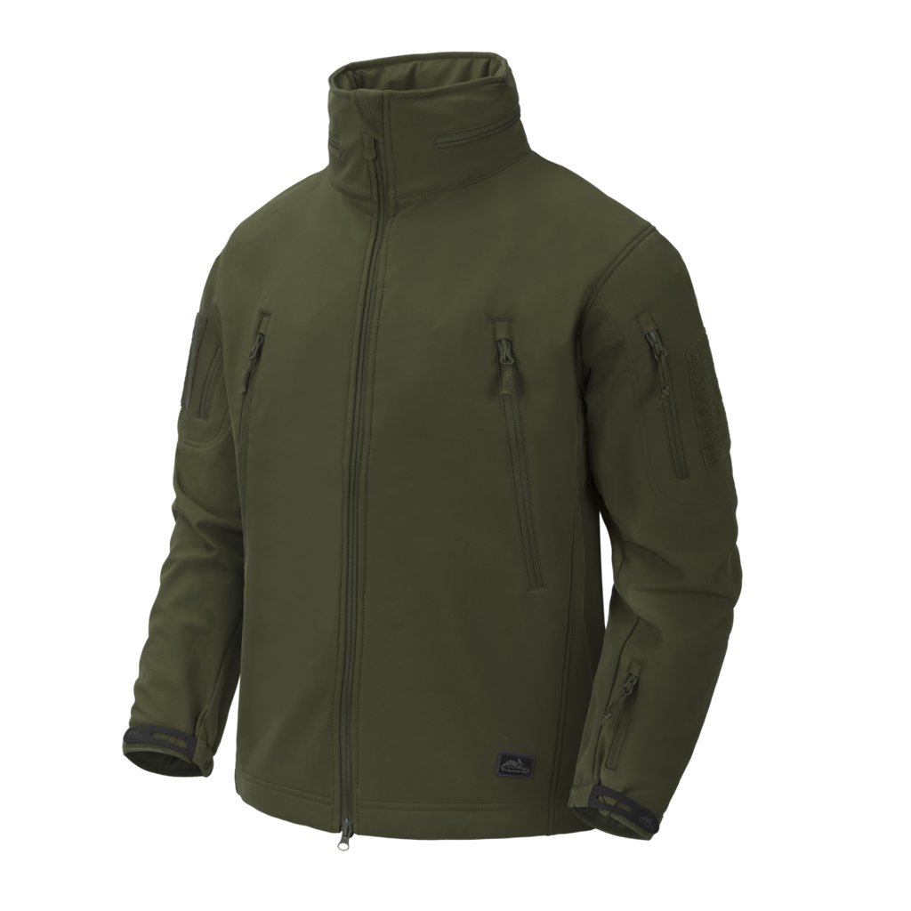 GUNFIGHTER Jacket - Shark Skin Windblocker - Olive Green — Helikon-Tex