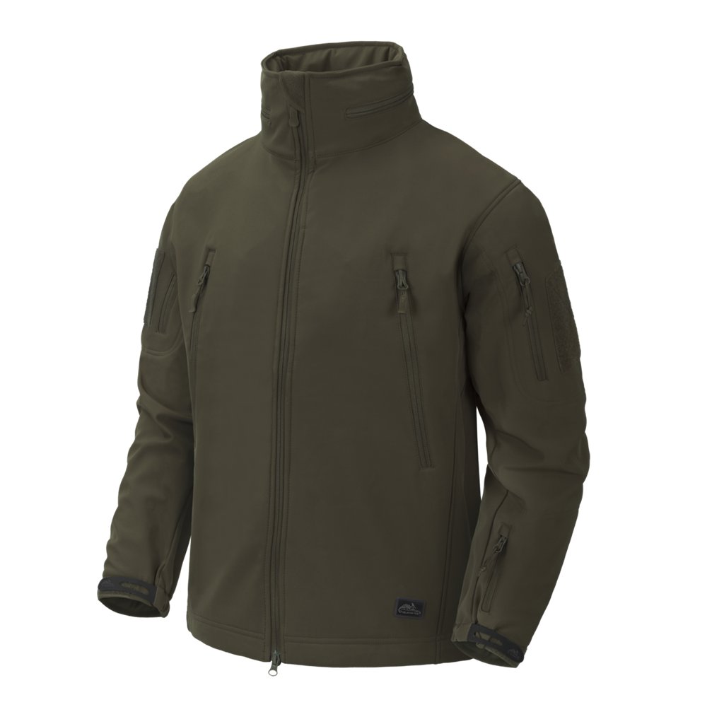 GUNFIGHTER Jacket - Shark Skin Windblocker - Taiga Green — Helikon-Tex