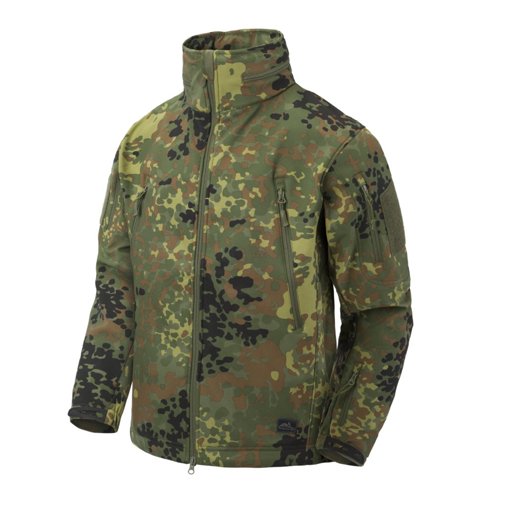 GUNFIGHTER Jacket - Shark Skin Windblocker - Flecktarn — Helikon-Tex