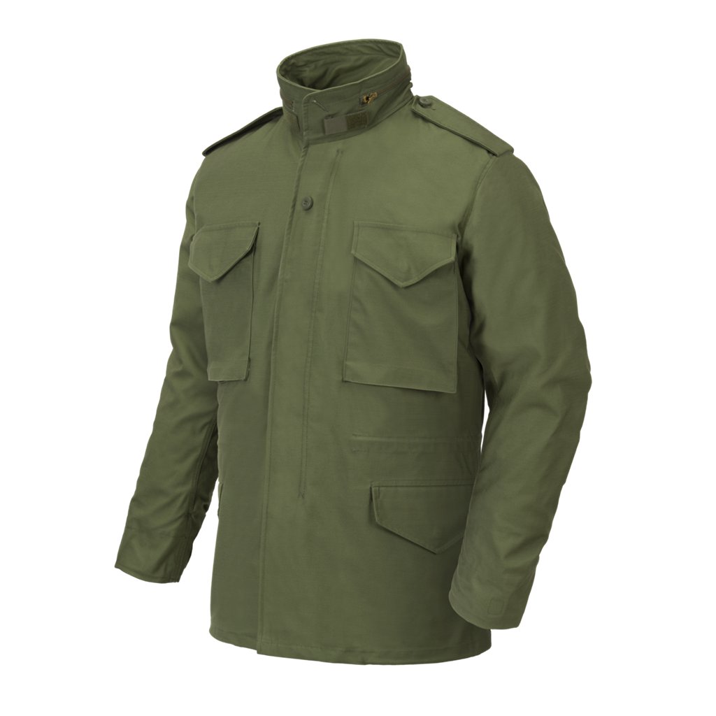 M65 Jacket - NyCo Sateen - Olive Green — Helikon-Tex