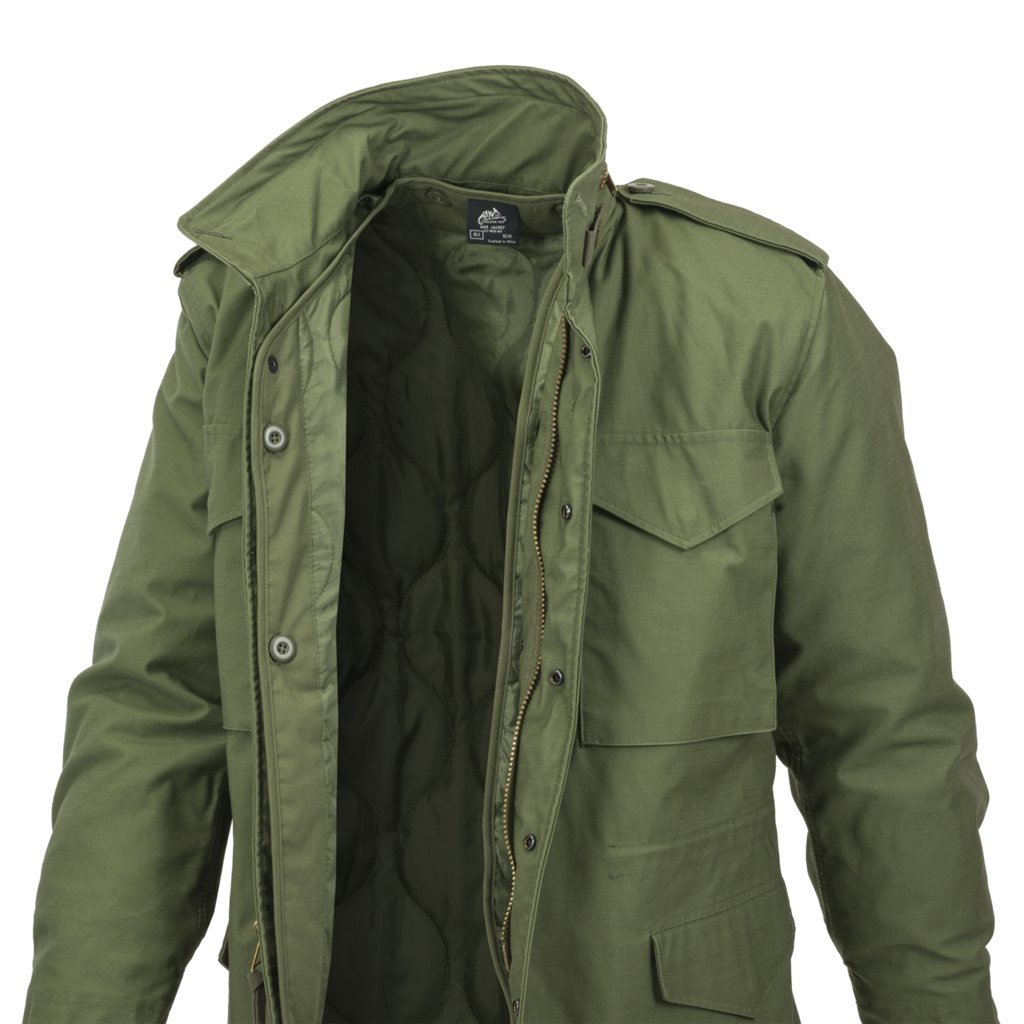 M65 Jacket - NyCo Sateen - Olive Green — Helikon-Tex