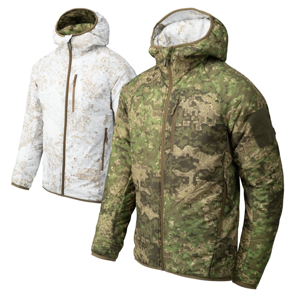 Reversible Wolfhound Hoodie Jacket® - Windpack - Pencott Wildwood/Pencott Snowdrift — Helikon-Tex