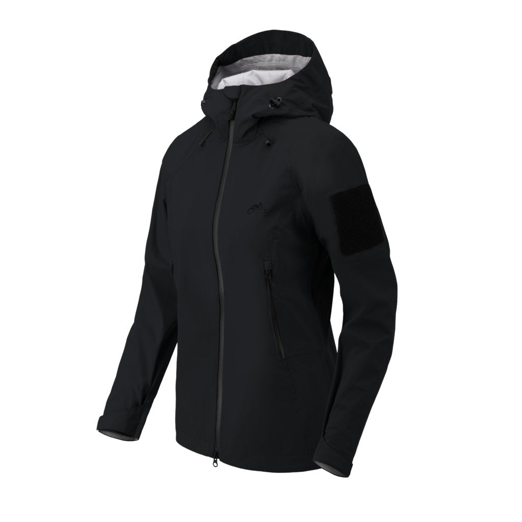 SQUALL Women's Hardshell Jacket - TorrentStretch - Black — Helikon-Tex