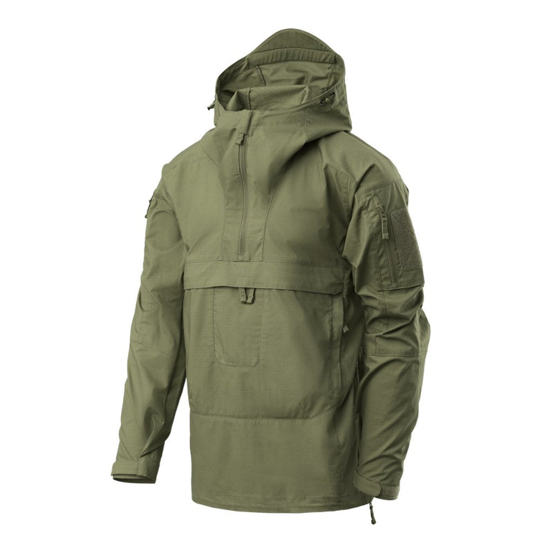 Tracer Anorak Jacket - Polycotton Stretch Ripstop - Olive Green