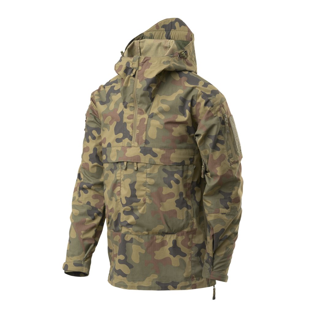 Tracer Anorak Jacket - Polycotton Stretch Ripstop - PL Woodland — Helikon-Tex