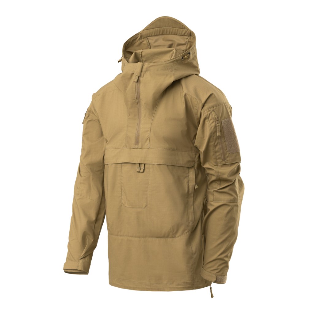 Tracer Anorak Jacket - Polycotton Stretch Ripstop - Coyote — Helikon-Tex