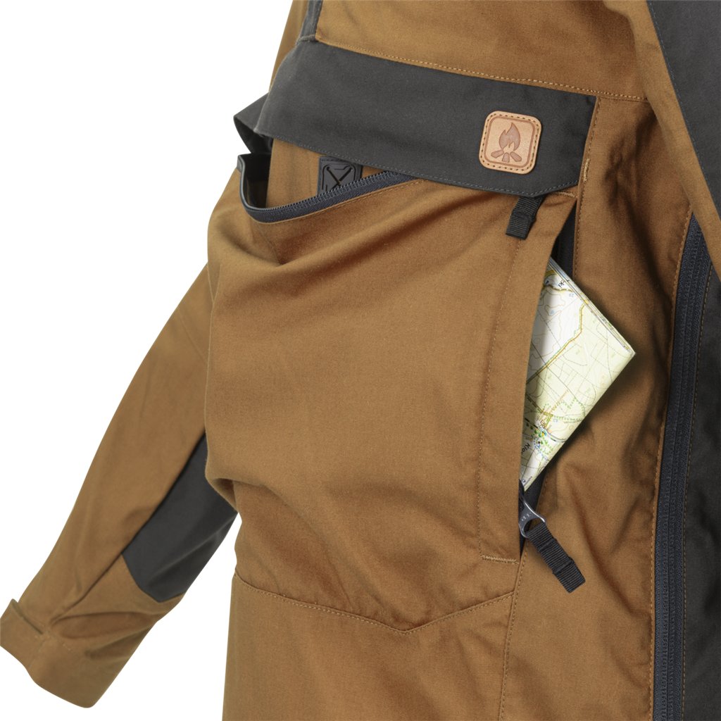 WOODSMAN Anorak Jacket® - Black / Taiga Green A — Helikon-Tex