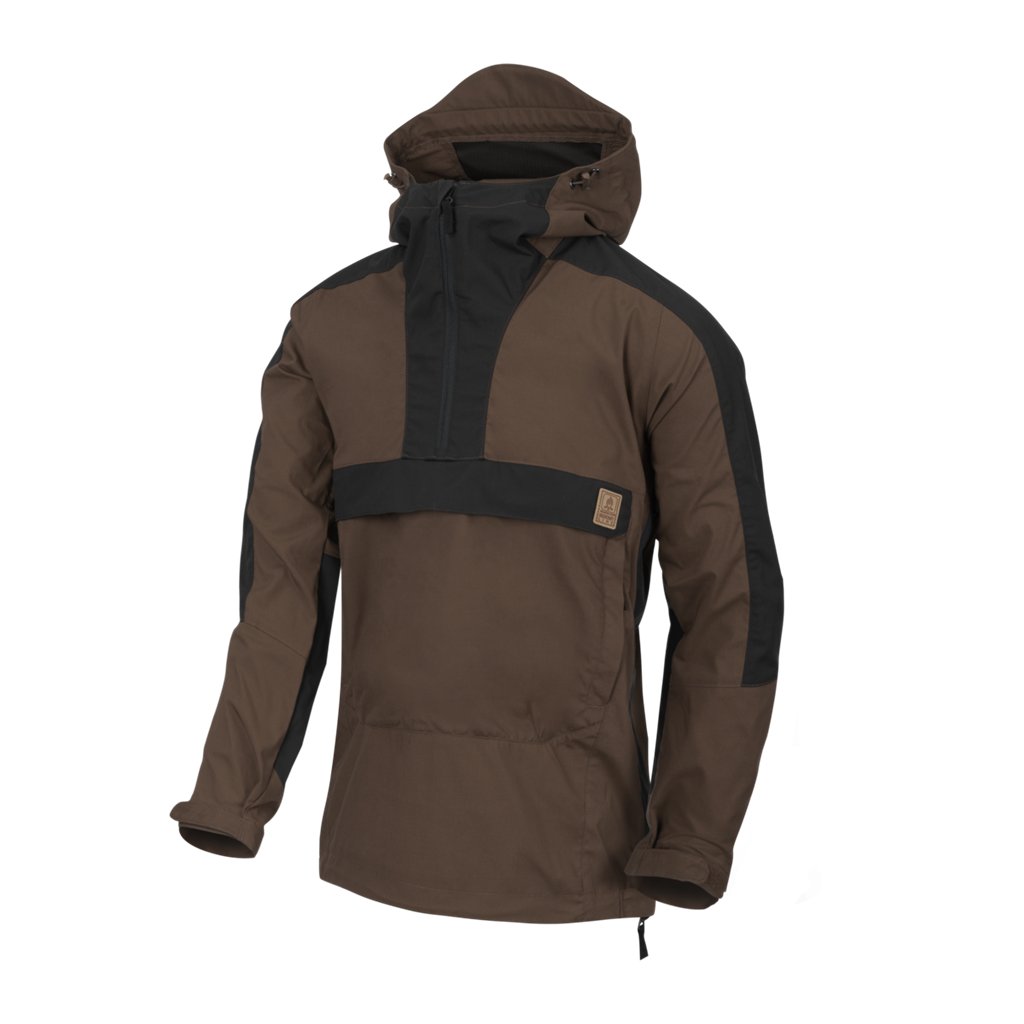 WOODSMAN Anorak Jacket® - Earth Brown / Black B — Helikon-Tex