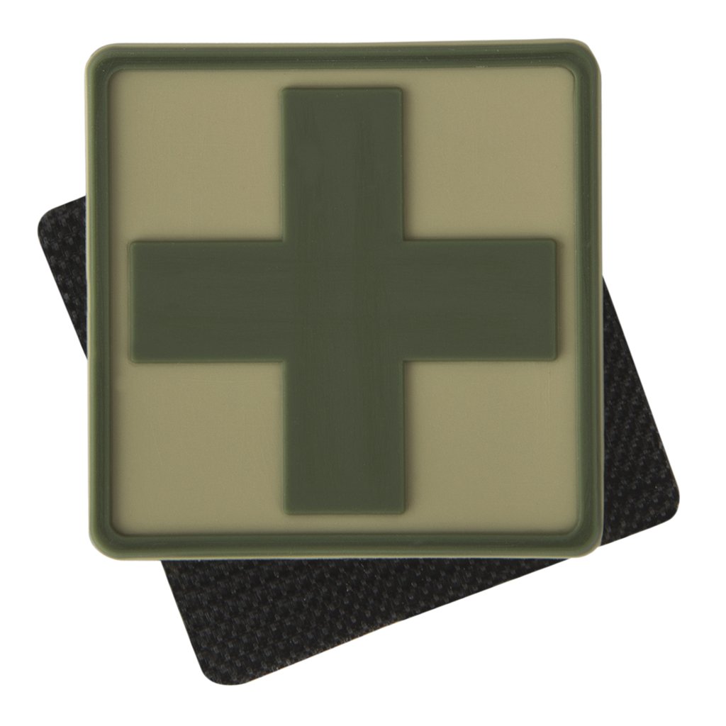 Medic Cross Patch - PVC - Khaki — Helikon-Tex