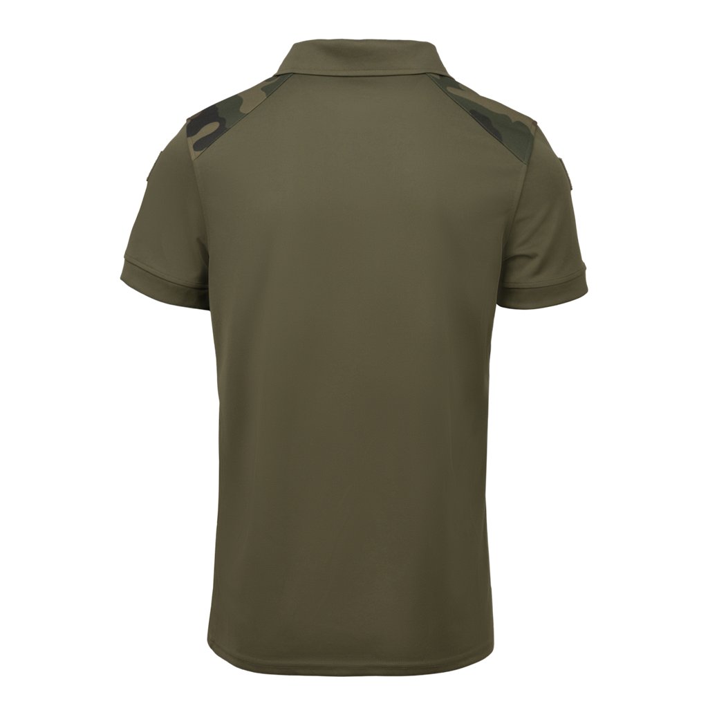 Military Polo Shirt - TopCool® Lite - Olive Green/PL Woodland — Helikon-Tex