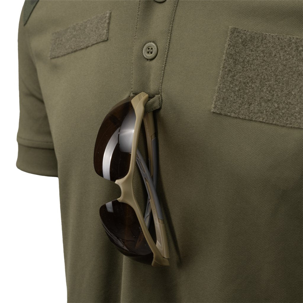 Military Polo Shirt - TopCool® Lite - Olive Green/PL Woodland — Helikon-Tex
