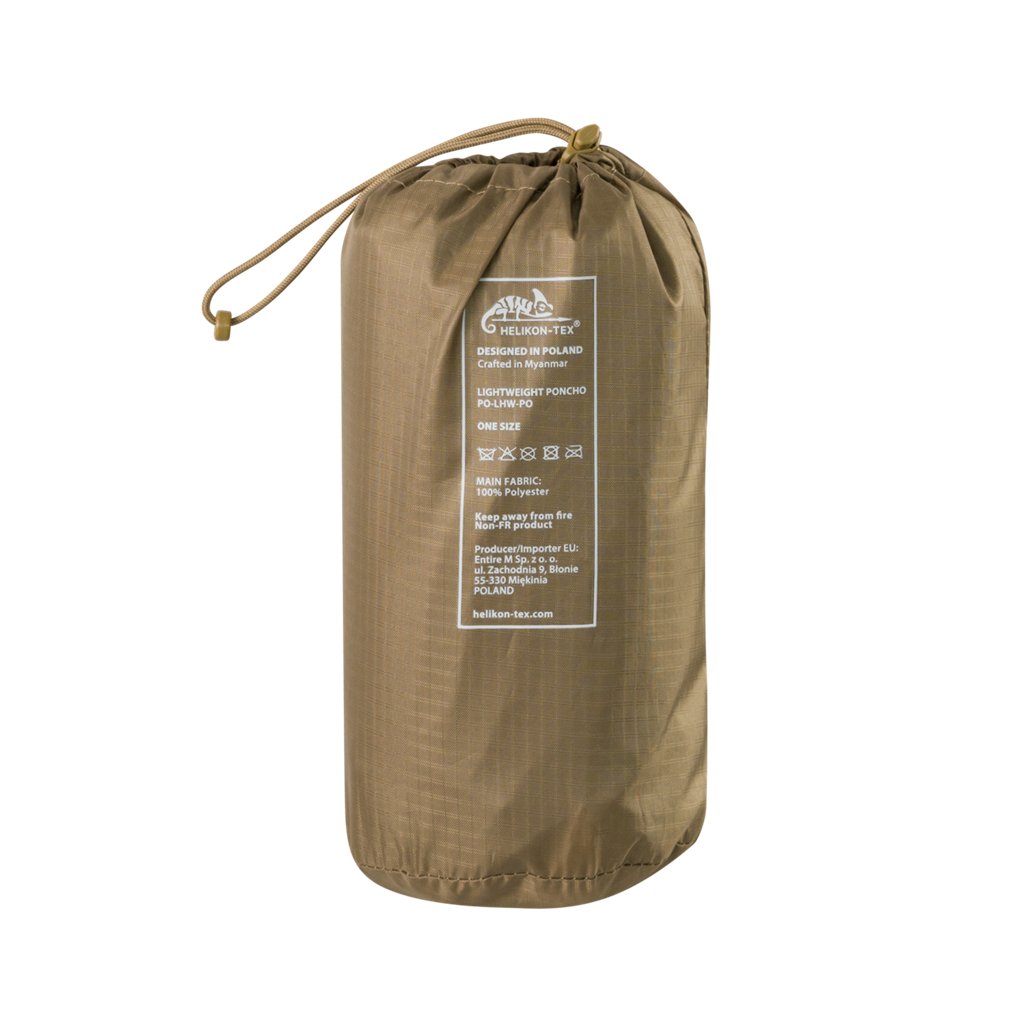 Lightweight Poncho - Earth Brown — Helikon-Tex