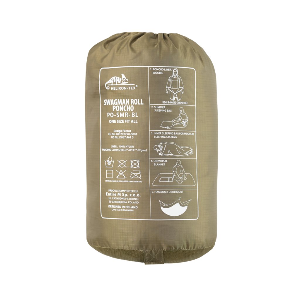 SWAGMAN ROLL Poncho - Multicam® Black — Helikon-Tex
