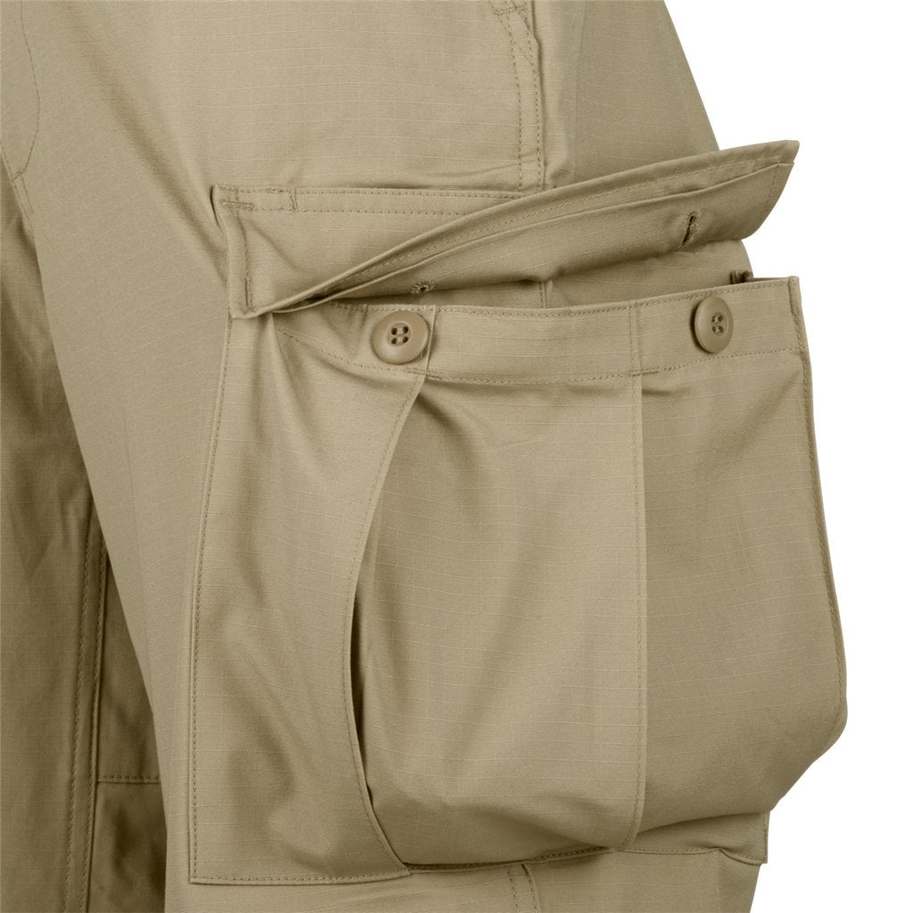BDU Shorts - Cotton Ripstop - Khaki — Helikon-Tex