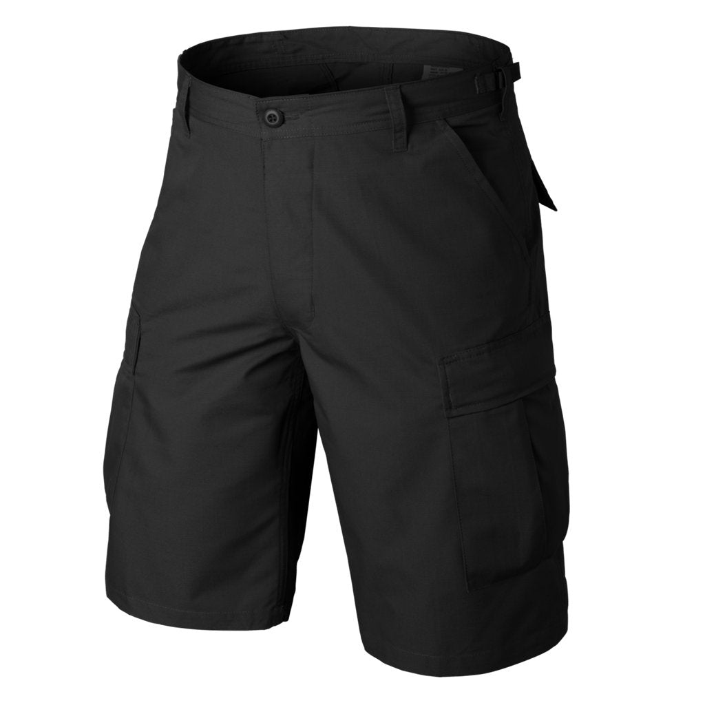 BDU Shorts - PolyCotton Ripstop - Black — Helikon-Tex