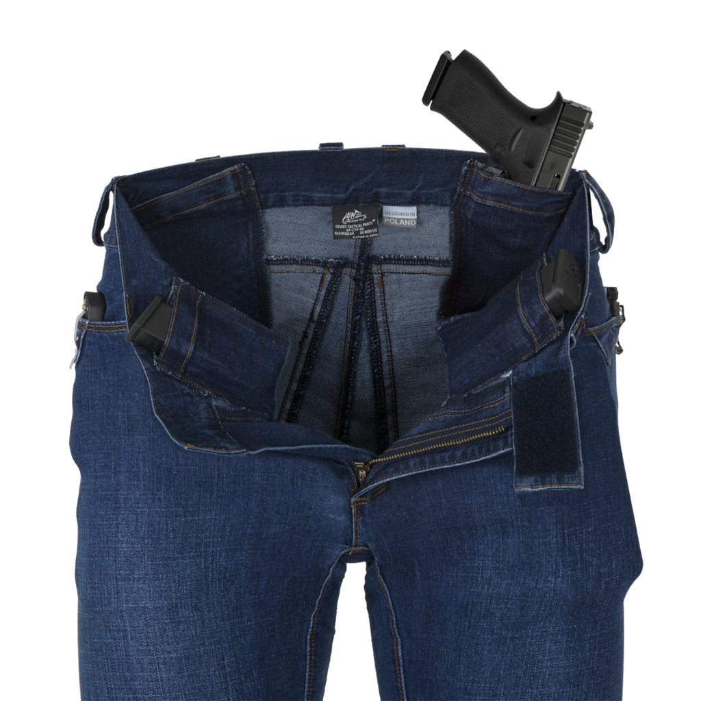 COVERT TACTICAL PANTS® - Denim Mid - Vintage Worn Blue — Helikon-Tex
