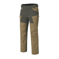 HYBRID OUTBACK PANTS® - DuraCanvas® - Coyote / Taiga Green A — Helikon-Tex