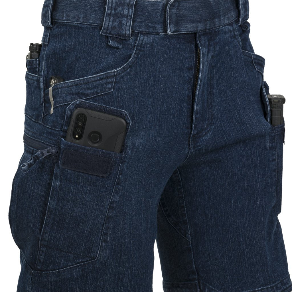 UTS® (Urban Tactical Shorts®) 8.5"® - Denim Stretch - Marine Blue — Helikon-Tex