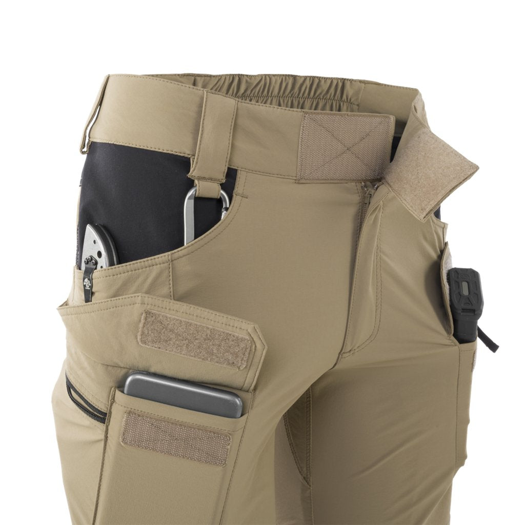 Women's OTP 8'5" Shorts - Taiga Green / Black — Helikon-Tex