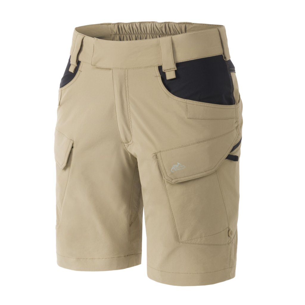 Women's OTP 8'5" Shorts - Khaki / Black — Helikon-Tex