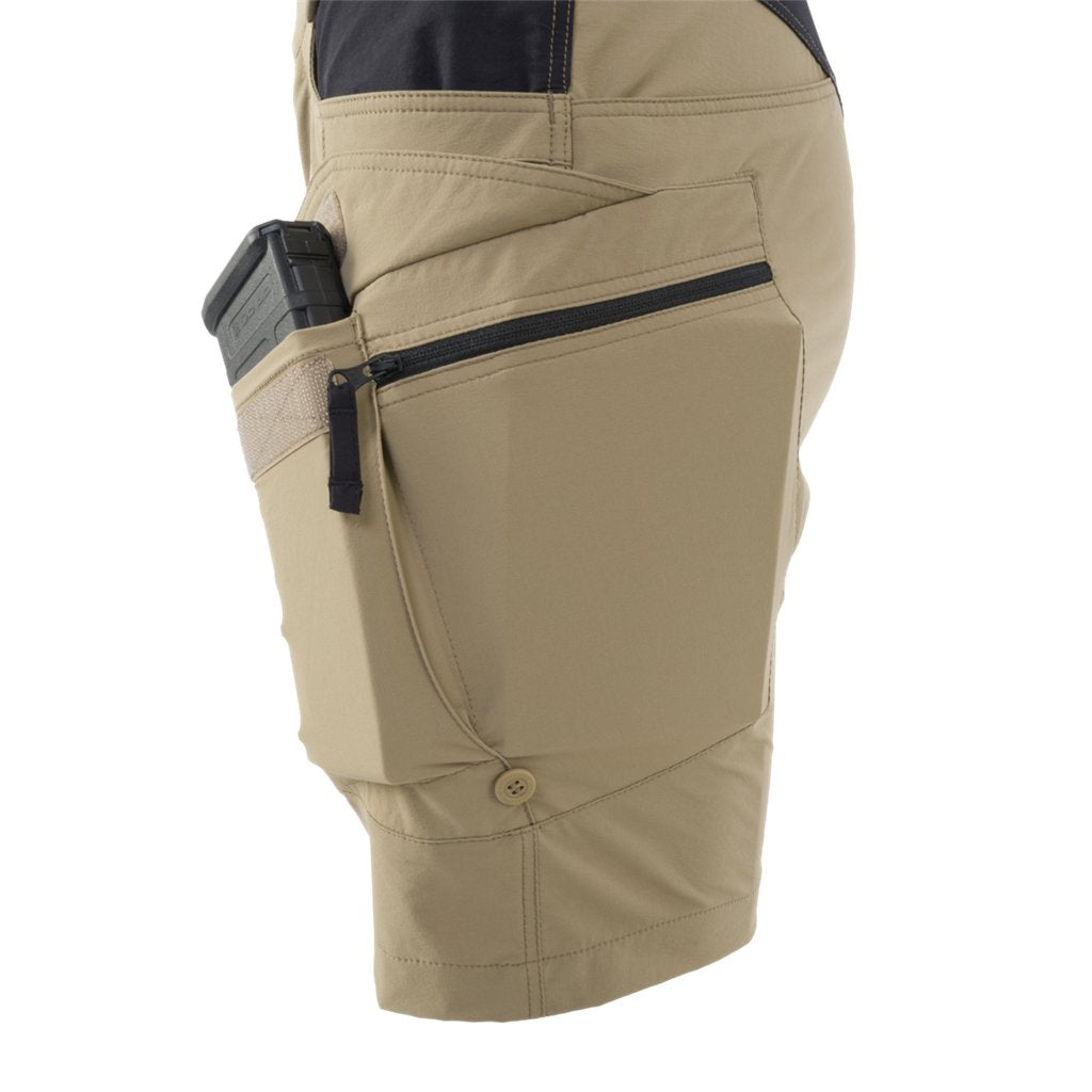 Women's OTP 8'5" Shorts - Khaki / Black — Helikon-Tex