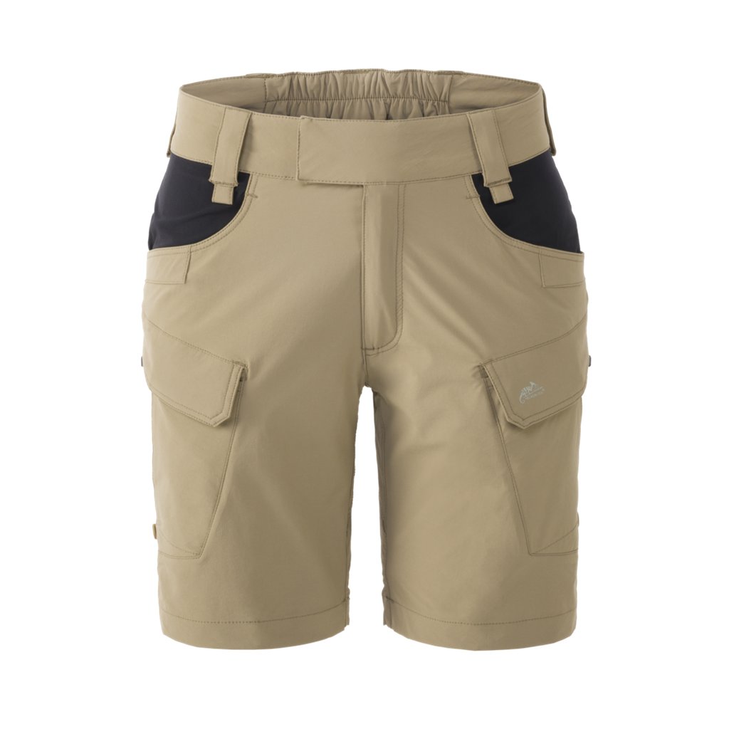 Women's OTP 8'5" Shorts - Khaki / Black — Helikon-Tex