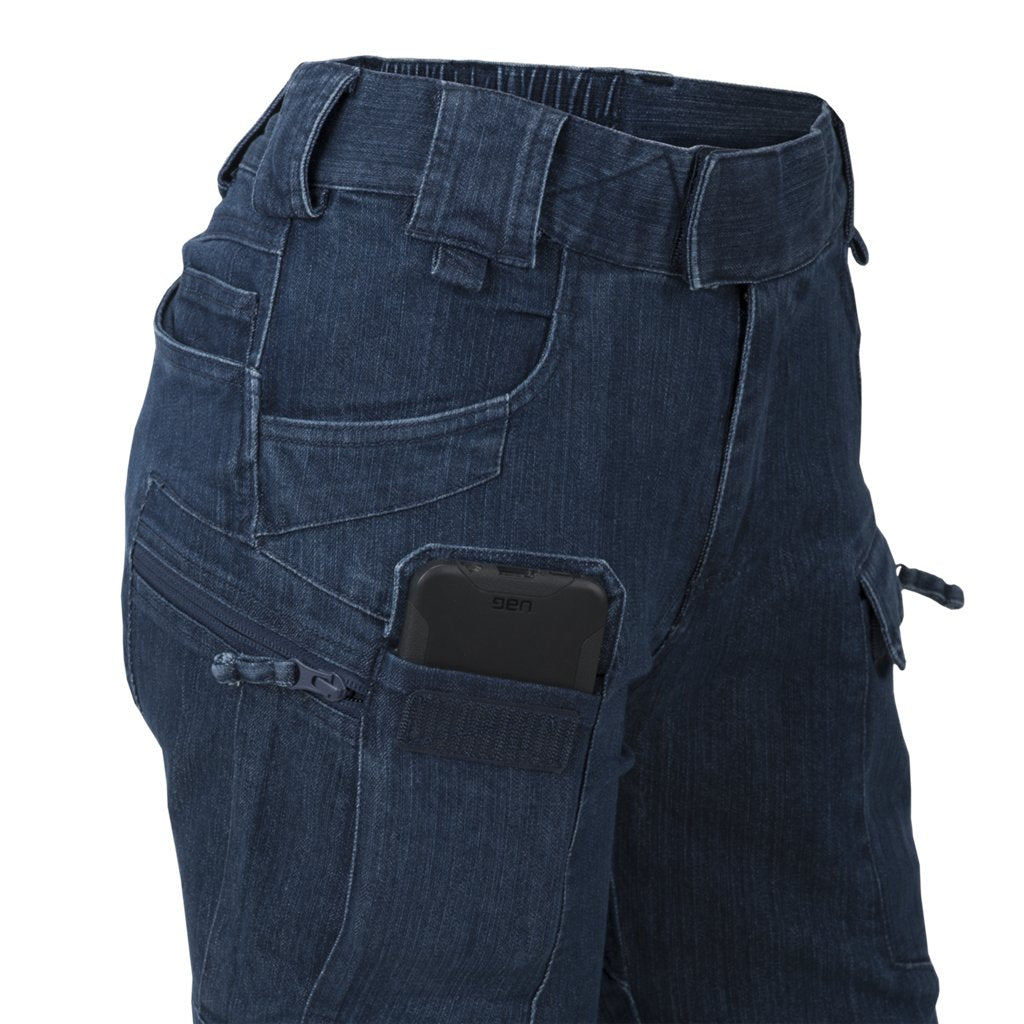 WOMEN'S UTP Resized® (Urban Tactical Pants®) - Denim Stretch - Marine Blue — Helikon-Tex