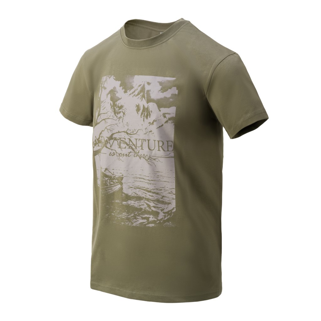 T-Shirt (Adventure Is Out There) - Olive Green — Helikon-Tex