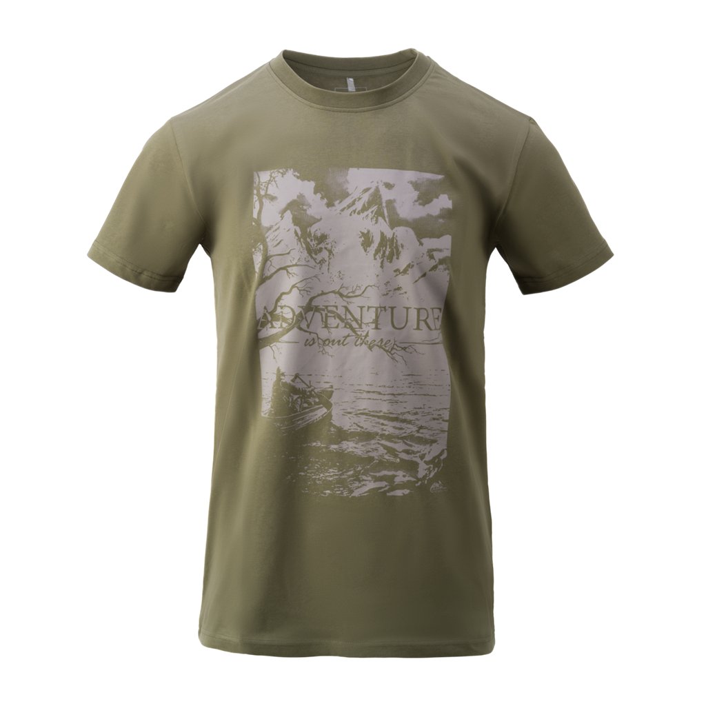 T-Shirt (Adventure Is Out There) - Olive Green — Helikon-Tex