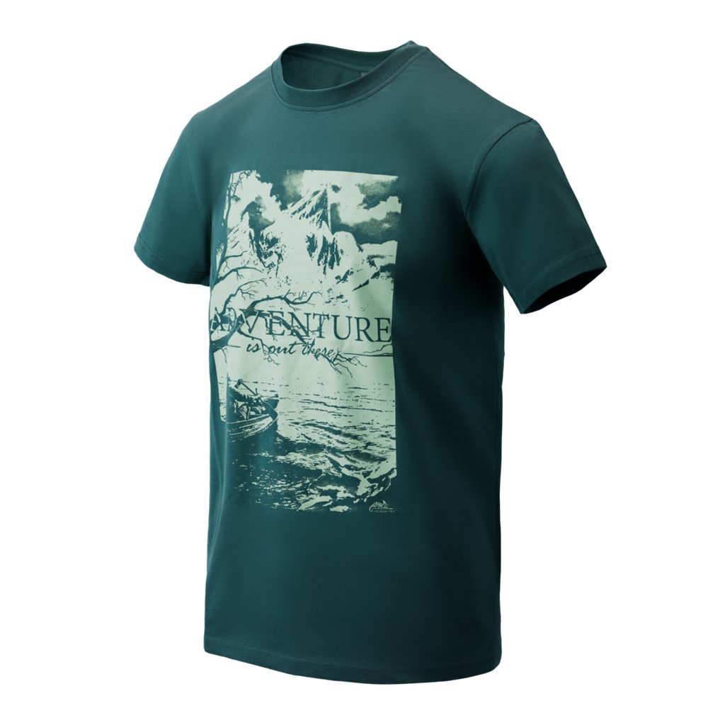 T-Shirt (Adventure Is Out There) - Dark Azure — Helikon-Tex