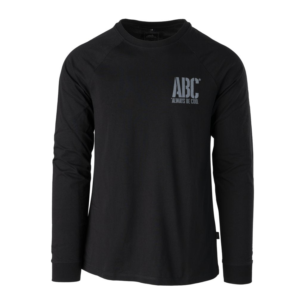 T-shirt Long Sleeve (ABC Always Be Cool) - Mid Grey Melange — Helikon-Tex