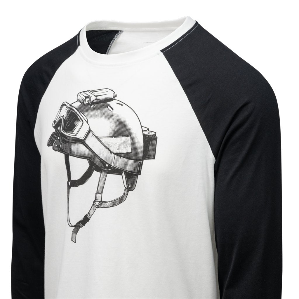 T-shirt Long Sleeve (Delta Helmet) - White — Helikon-Tex