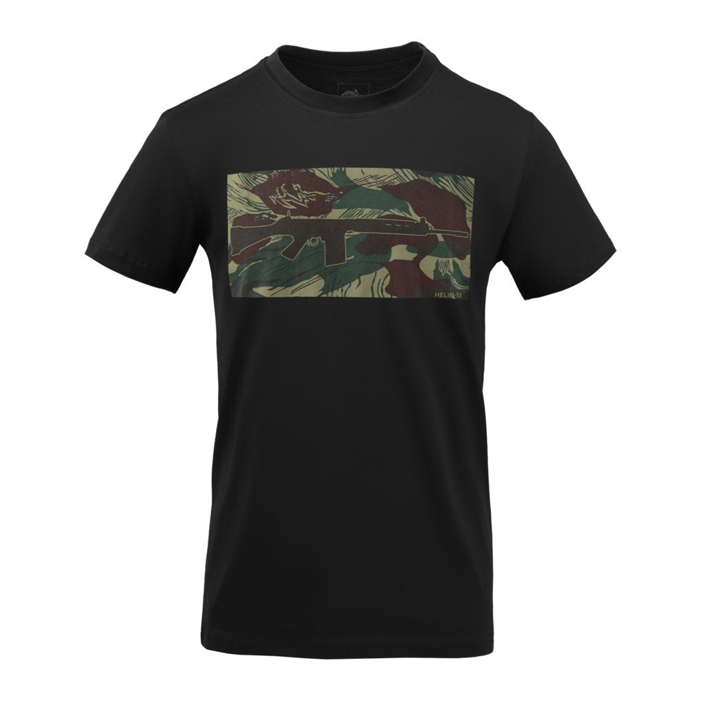 T-Shirt FN FAL - Black/Rhodesian Camo — Helikon-Tex