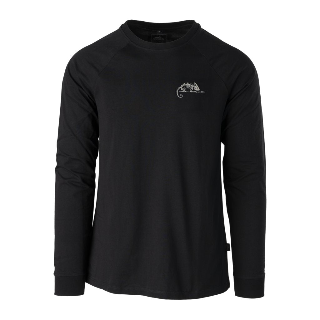 T-shirt Long Sleeve (Helikon-Tex Logo) - Mid Grey Melange — Helikon-Tex